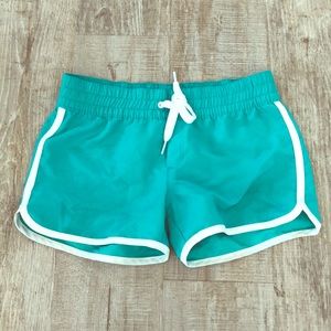 Teal swim shorts